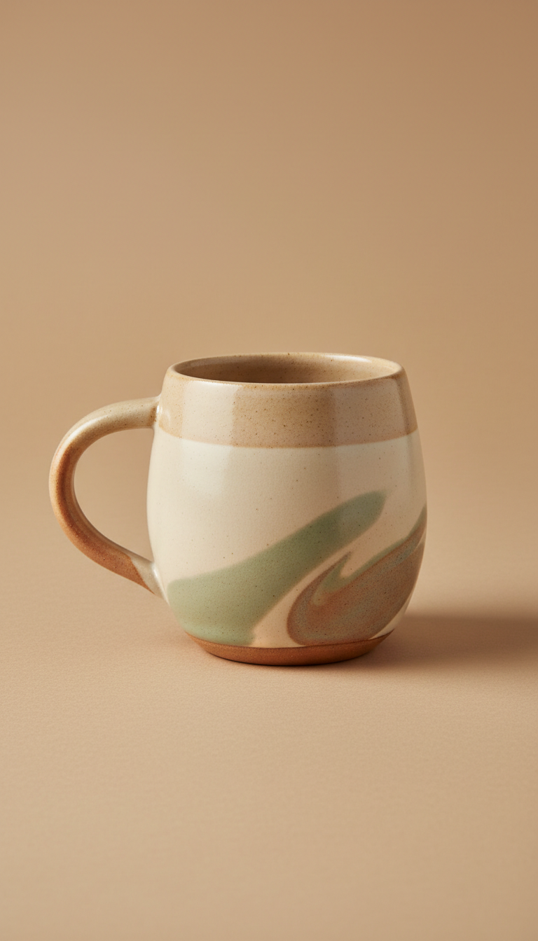 Ceramic Wellness Mug With Matte Glaze